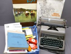 SMITH - CORONA 'EIGHTY-EIGHT' SECRETARIAL VINTAGE TYPEWRITER and associated items ETC