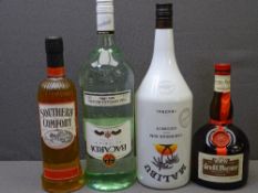 The following Lots are all sealed bottles from a house clearance - ALCOHOL - Bacardi 1.5L, Malibu