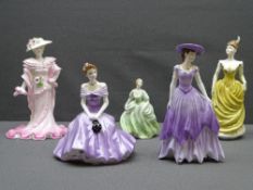 COALPORT FIGURINES - 'Diana', 'Jennifer', 'Patricia' and 'Christabel' ETC