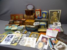 COMMEMORATIVE ITEMS - retail tins, ephemera ETC
