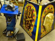 LUXOR PHARAOH THEMED LARGE ROTATING CASINO OR SIMILAR CEILING LAMP mechanism and shade