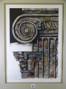 R HOPELAN? print - 'Capital Ideas', signed in pencil, 56 x 41cms