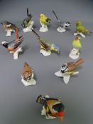 GOEBEL PORCELAIN BIRDS COLLECTION (11)