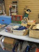 GARDEN, GARAGE, WORKSHOP TOOLS, electricals and equipment, a large quantity E/T