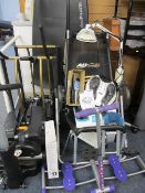 MODERN FITNESS EQUIPMENT, a parcel of various equipment to create a home gym E/T