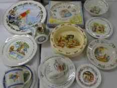JOHNSON BROTHERS, 'ALICE IN WONDERLAND' PLATE, Wedgwood 'Peter Rabbit', Royal Doulton 'Bunnykins'