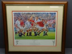 'THE DRAGONS ROAR', artist's proof signed print by Peter Cornwell depicting the build-up to the