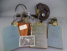 ROYAL AIR FORCE MEMORABILIA, a quantity including flying helmet and radio mouthpiece, a pair of