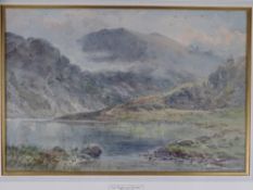 PHILLIP OSMENT watercolour - Llyn Llydaw and Snowdon, signed, 36 x 53cms (areas of foxing)