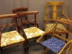 ANTIQUE STYLE & VINTAGE CHAIRS, a parcel, various measurements