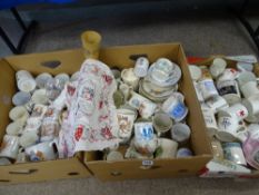 COMMEMORATIVE CHINA - mainly mugs, Shelley, Aynsley, Doulton, various dates ETC (3 boxes)