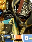 PHOTOGRAPHY EQUIPMENT including Sony Handycam, binoculars, Olympus ETC