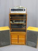 PIONEER & OTHER SEPARATES SOUND SYSTEM in a Nathan teak cabinet E/T