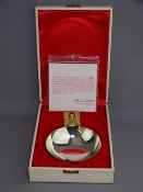 SILVER COMMEMORATIVE BOWL OF ST PAUL'S CATHEDRAL, boxed, 300th Anniversary Limited Edition (128/900)