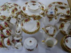 ROYAL ALBERT OLD COUNTRY ROSES TEAWARE, approx 40 pieces