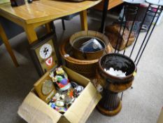 PLANTERS, CANDLE HOLDERS, novelty ornaments ETC, a parcel