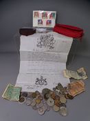 VINTAGE & CURRENT BRITISH & CONTINENTAL COINAGE, BANK NOTES & OTHER COLLECTABLES including an
