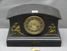 SLATE MANTEL CLOCK - Victorian