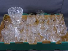 WEBB DRINKING GLASSWARE and a parcel of other assorted