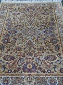 WOOL PILE RUG, KESHAN, super-size, 200 x 140cms