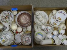 MIXED CHINA & POTTERY including Portmeirion ETC