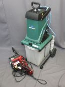 MACGREGOR ELECTRIC SHREDDER and a Power Devil electric garden chain saw E/T