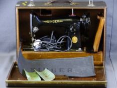 SINGER SEWING MACHINE in carry case with instructions
