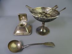DUBLIN, CHESTER & OTHER SMALL SILVER, a quantity including a 15cms length ladle, Dublin 1818, a 9.