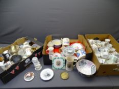 COMMEMORATIVE CHINA - 'Sailor's Farewell' pedestal bowl, egg cups, Aynsley, Harrods and many more (3