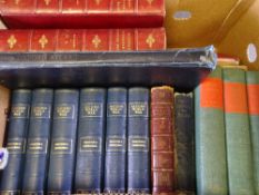 VINTAGE BOOKS - a boxed quantity, including Volumes 1 and II Baldwins Itinerary through Wales by