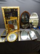 VINTAGE & MODERN MIRRORS - a quantity
