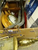 BRASS DRAYHORSE ORNAMENT, a good aneroid barometer - J J Perry Nottingham, horses haymes ETC