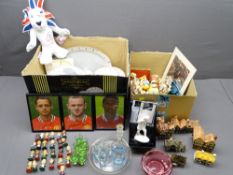 'ROYAL DOULTON IMAGES' FIGURINES, Team G B Olympic soft toy, football memorabilia, a Vellendorff