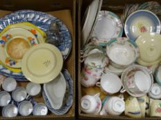 CLARICE CLIFF BIZARRE CROCUS, Royal Doulton teaware, Susie Cooper ETC