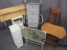 VINTAGE & LATER OCCASIONAL FURNITURE, eight items, various measurements