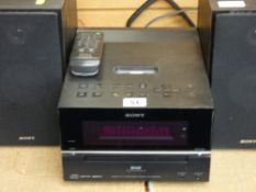 HIFI EQUIPMENT - Sony micro system with DAB radio, docking station and speakers, with remote control