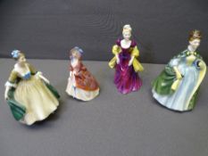 ROYAL DOULTON FIGURINES - 'Premiere' HN2343, 'Elegance' HN2264, 'Loretta' HN2237, 'Paisley Shawl'