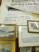 LOCAL HISTORY - posters for Llandudno events and a parcel of framed prints ETC