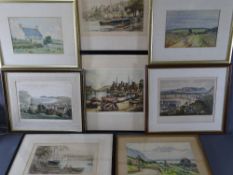 ANTIQUE PRINTS & WATERCOLOURS, a quantity including local scenes of Llandudno and Conwy, various