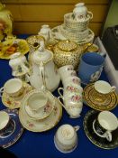 ROYAL ALBERT BERKELEY PART DINNER & TEA SERVICE, New Chelsea Emperor part tea service, Wedgwood