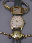 ROTOS 9CT GOLD CASED LADY'S QUARTZ WRISTWATCH and two others