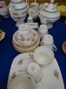 MISCELLANEOUS PORCELAIN TEASETS including Duchess, June, Bouquet, Crown Staffordshire Tunis ETC