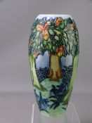 MOORCROFT VERELEY 18.5cms H VASE by Rachel Bishop, impressed and painted factory marks to the base