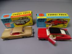 TWO CORGI BOXED DIECAST ORIGINALS, No 245 a Buick Riviera and No 263 Marlin by Rambler, Sports