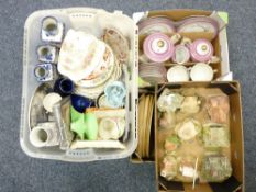 LILLIPUT LANE BUILDINGS, Staffordshire china including cheese dish, Indian Tree, Denby breakfast