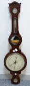 VICTORIAN BALLOON BAROMETER - mahogany