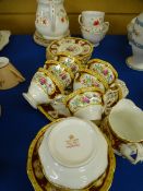 ROYAL ALBERT 'LADY HAMILTON' TEASET and a Colclough 'Poppies' part teaset