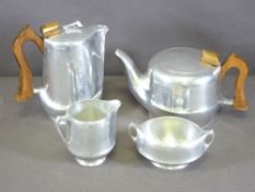PICQUOT TEA SERVICE, four pieces