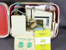 SAITAMA SEWING MACHINE COMPANY LIMITED MICROELITE - in a case with associated items