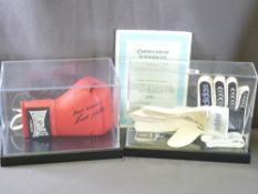 SPORTING MEMORABILIA - Ricky Hatton signed Lonsdale glove in presentation case with certificate